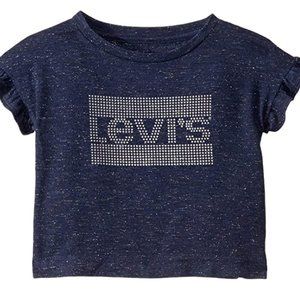Like ~NEW~ Levi's - Toddler Girl's T-Shirt - Blue/Silver